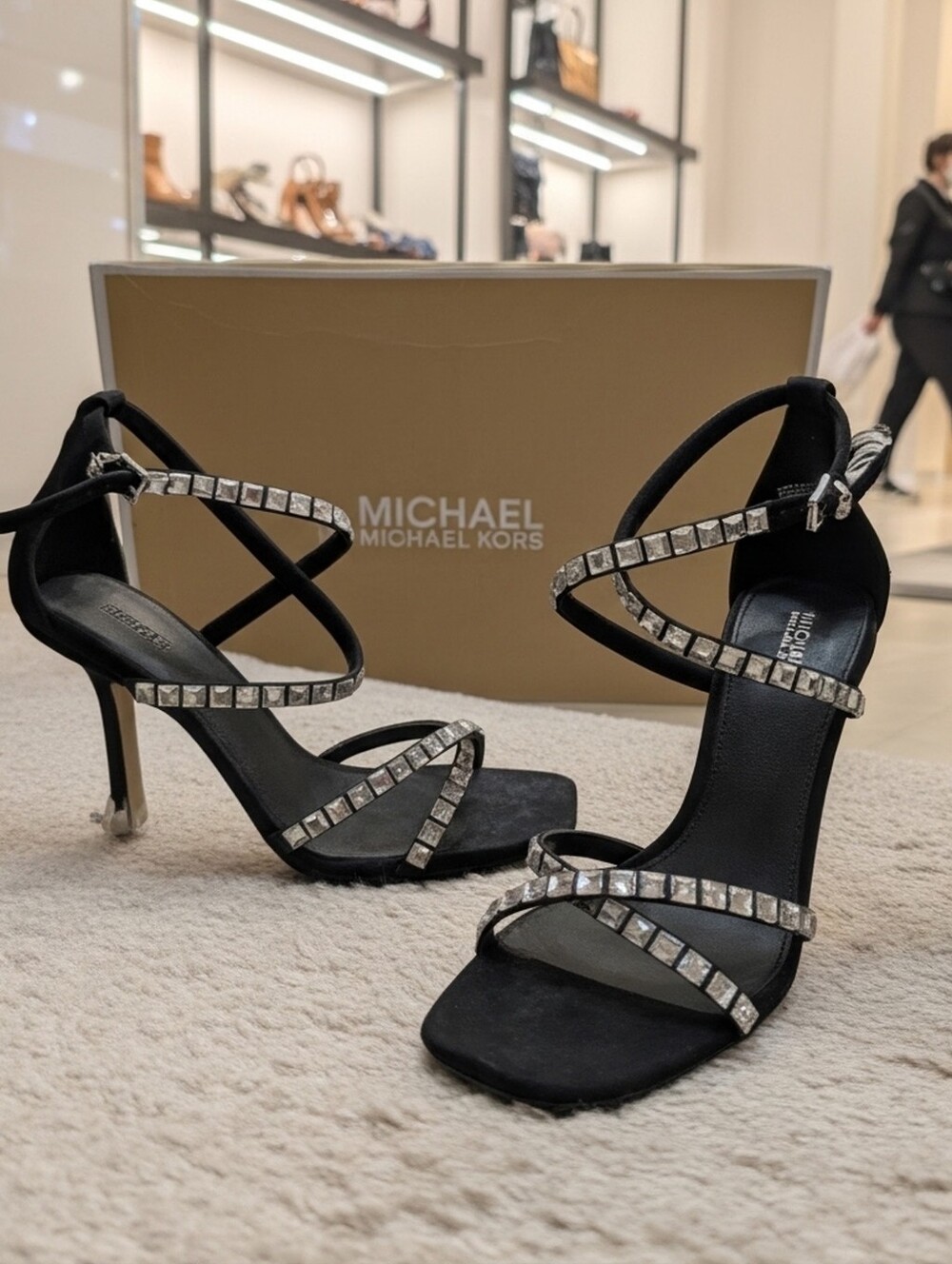 MICHAEL Michael Kors Celia Strappy Suede Sandals Women's Sz 9.5 M 🆕